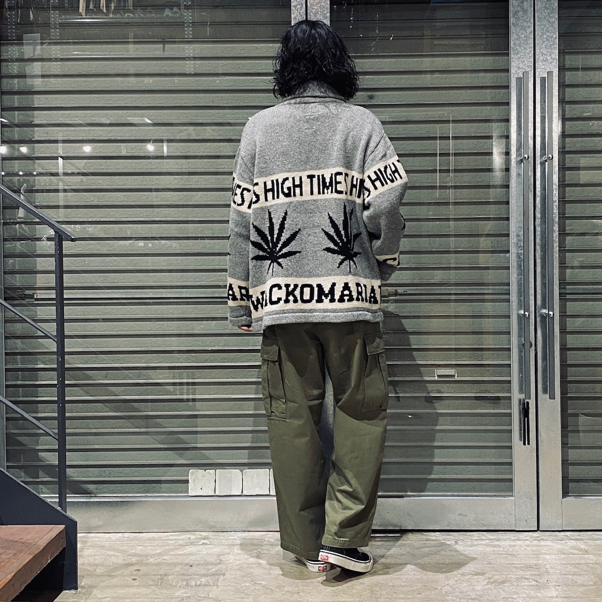 HIGHTIMES | COWICHAN SWEATER #GRAY [HIGHTIMES-WM-KN04]