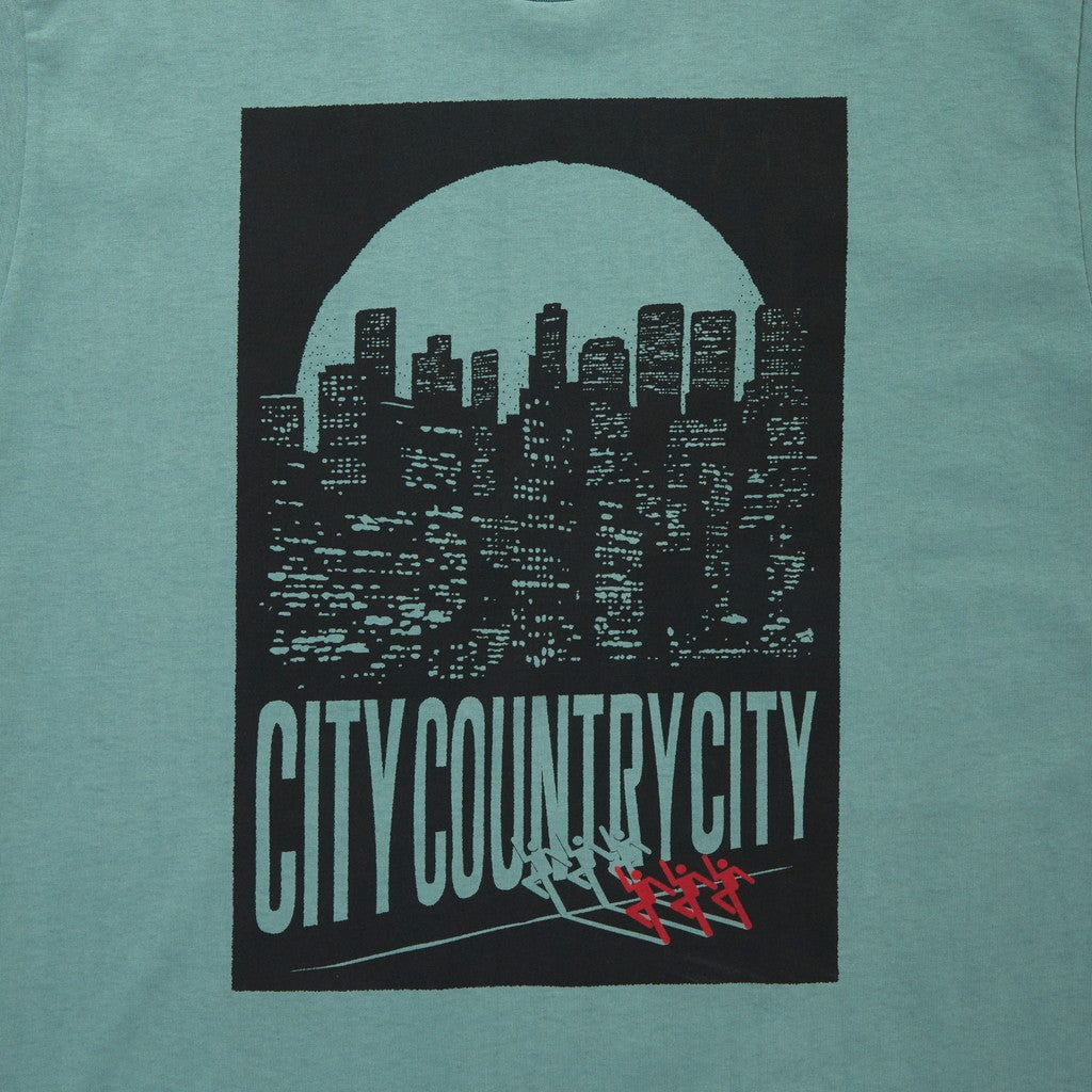 COTTON T-SHIRT_CITY LIGHTS #GREEN [CCC-261T003]
