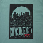 COTTON T-SHIRT_CITY LIGHTS #GREEN [CCC-261T003]