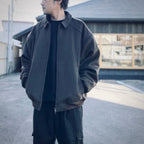 INSULATED WOOL BLOUSON JACKET #MOCHA [HOD25AWIWBJK]