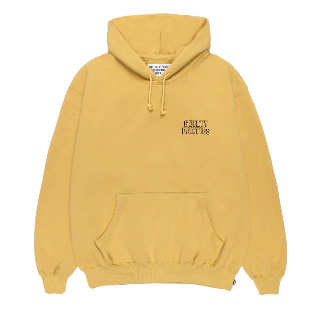 MIDDLE WEIGHT PULLOVER HOODED SWEAT SHIRT #YELLOW [26SS-WMC-SS07]
