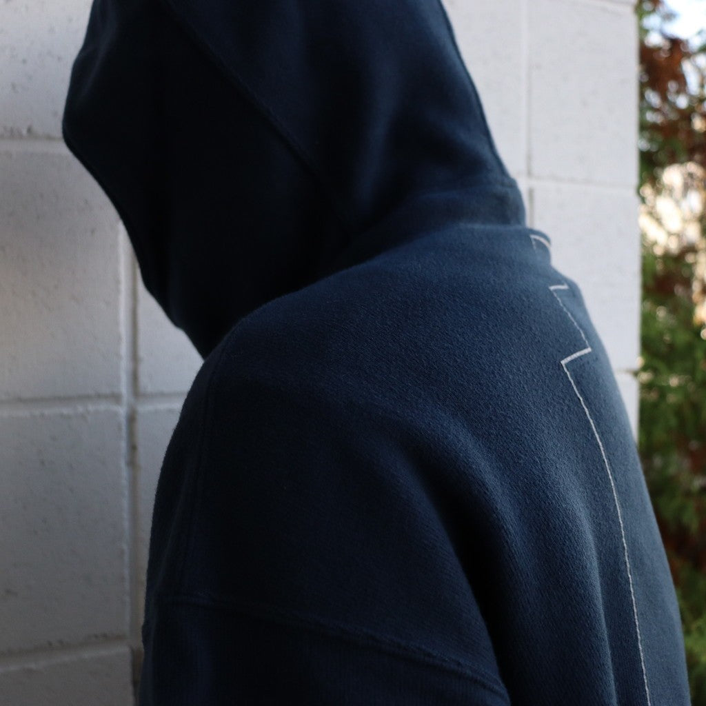 NECK SNAP DBL KNIT HOODY #NAVY [CES28CS17] - cocorozashi 三重県