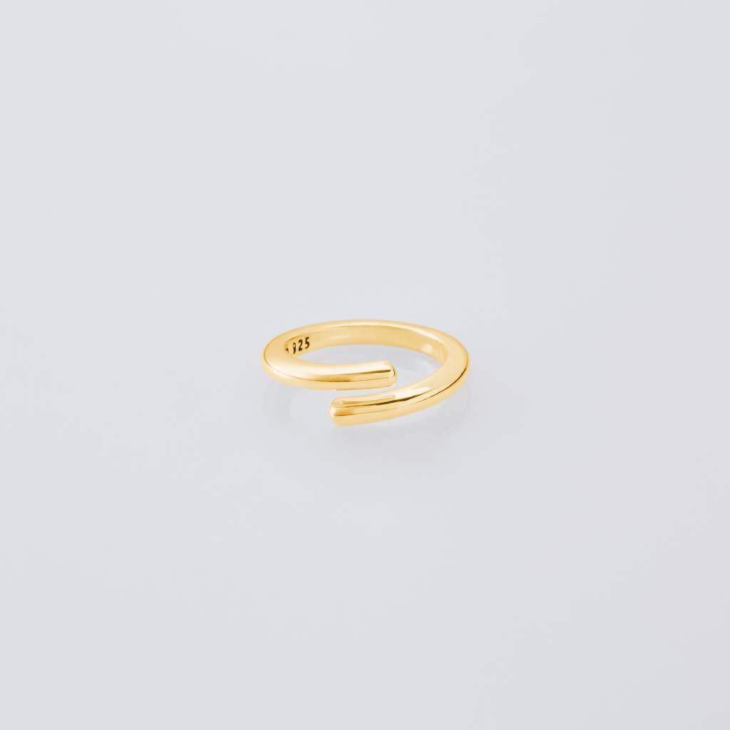 Semicircle Ring -Thin- -Gold- #GOLD [XOR087G]