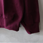 MIDDLE WEIGHT CREW NECK SWEAT SHIRT ( TYPE-2 ) #BURGUNDY [24FW-WMC-SS08]