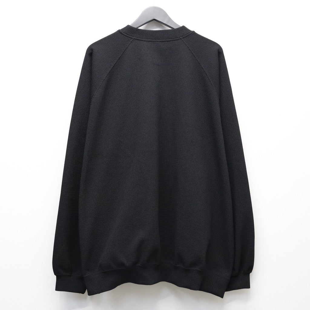 WAFFLE CREW KNIT #Black [SS26-SW03]