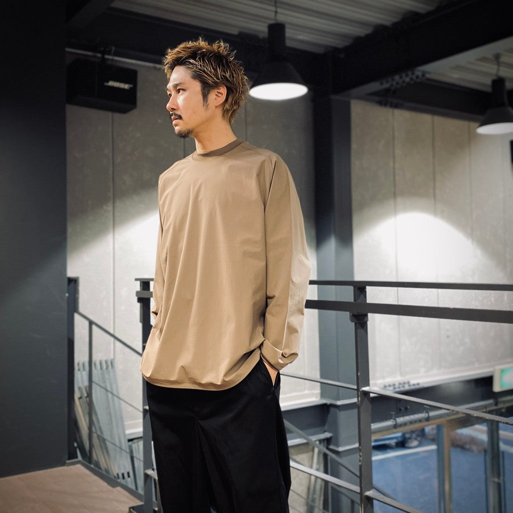 TECH LIGHTWEIGHT L/S TEE #BEIGE [BE-30025]