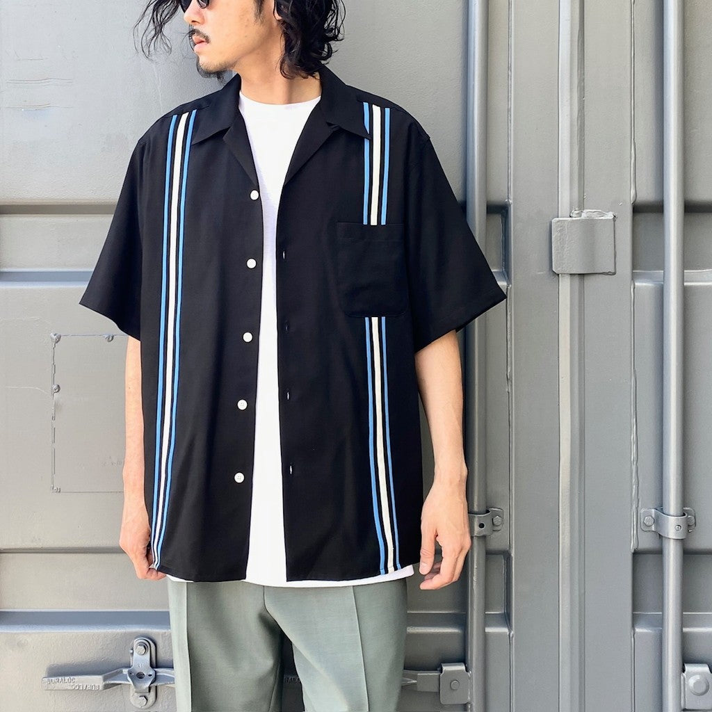開關襯衫短袖 - 型號 1- #黑色 [24SS-WMS-OC13]