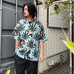HIGHTIMES | S/S HAWAIIAN SHIRT -TYPE 2- #MINTBLUE [HIGHTIMES-WM-HI06]