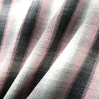 OMBRE CHECK OPEN COLLAR SHIRT L/S ( TYPE-2 ) #PINK [26FWE-WMS-OC02]