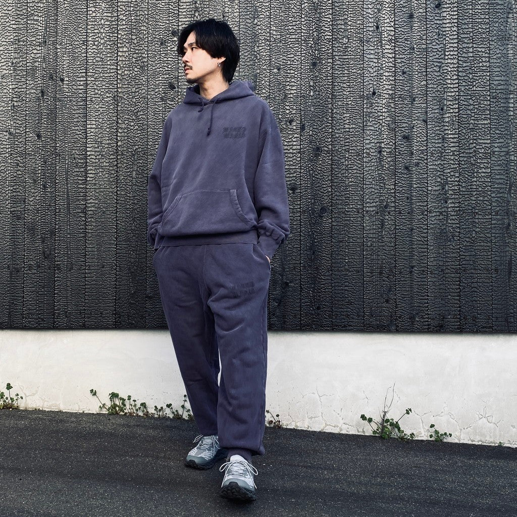 WASHED MIDDLE WEIGHT SWEAT PANTS #PURPLE [26SS-WMC-SP02]