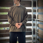 TECH DRAWSTRING TEE L/S #BROWNKAHKI [BE-31025W]