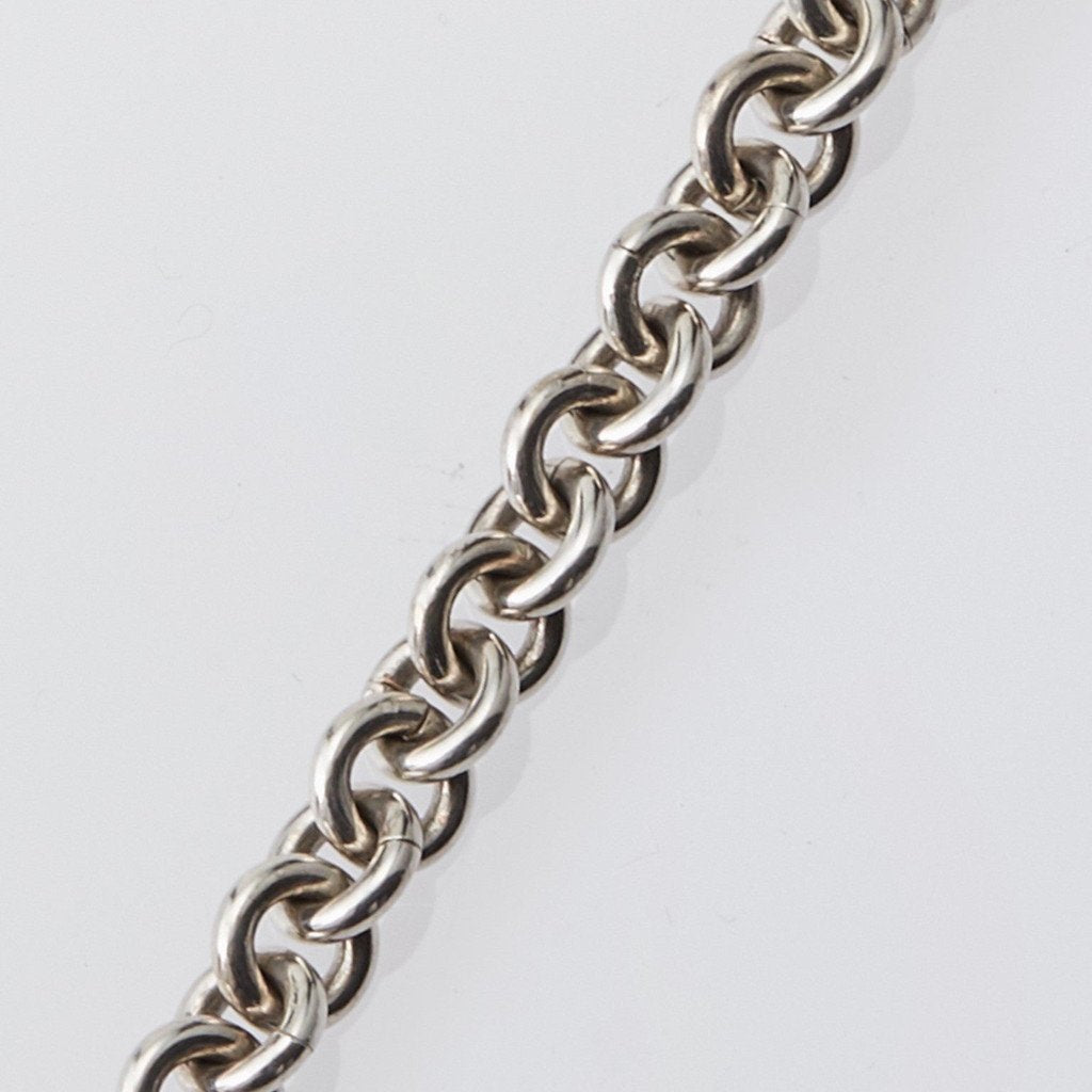 Round Link Bracelet -8mm- #SILVER [XOB023]