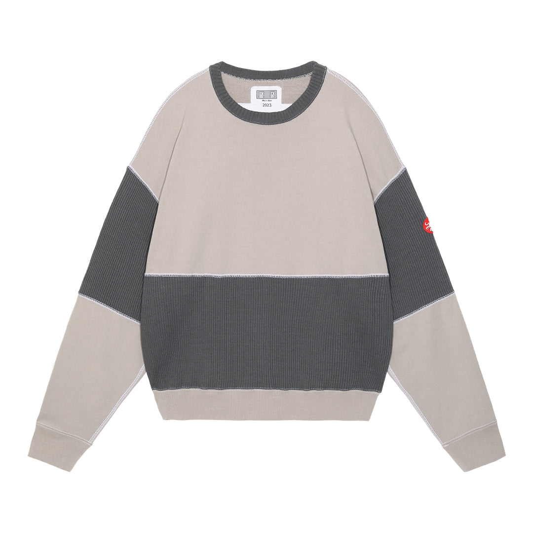 WIDE RIB CUT CREW NECK 2 #GRAY [CES24CS15]