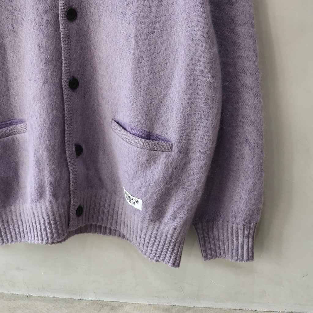 MOHAIR CARDIGAN -TYPE 1- #PURPLE [24SS-WMK-KN05]