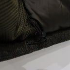 TWEED DOWN VEST #OLIVE [FW23-JK04]