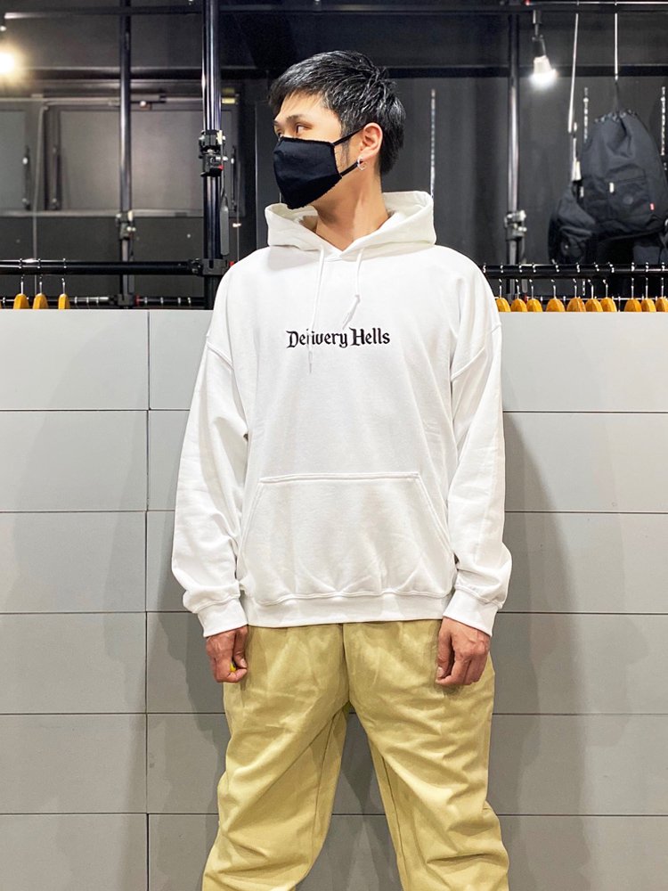 DELIVERY HELLS HOODIE #WHITE [19AW-DH-09]