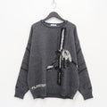 STRIP MOHAIR SWEATER #GRAY [19AW-FS-16]