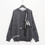STRIP MOHAIR SWEATER #GRAY [19AW-FS-16]