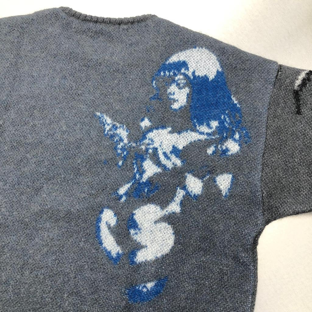 STRIP MOHAIR SWEATER #GRAY [19AW-FS-16]