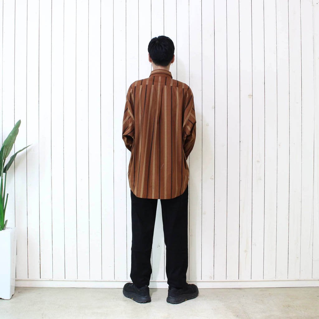 條紋大襯衫#BROWN [SC2020-SH08]