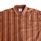 條紋大襯衫#BROWN [SC2020-SH08]