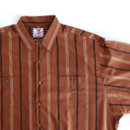 條紋大襯衫#BROWN [SC2020-SH08]