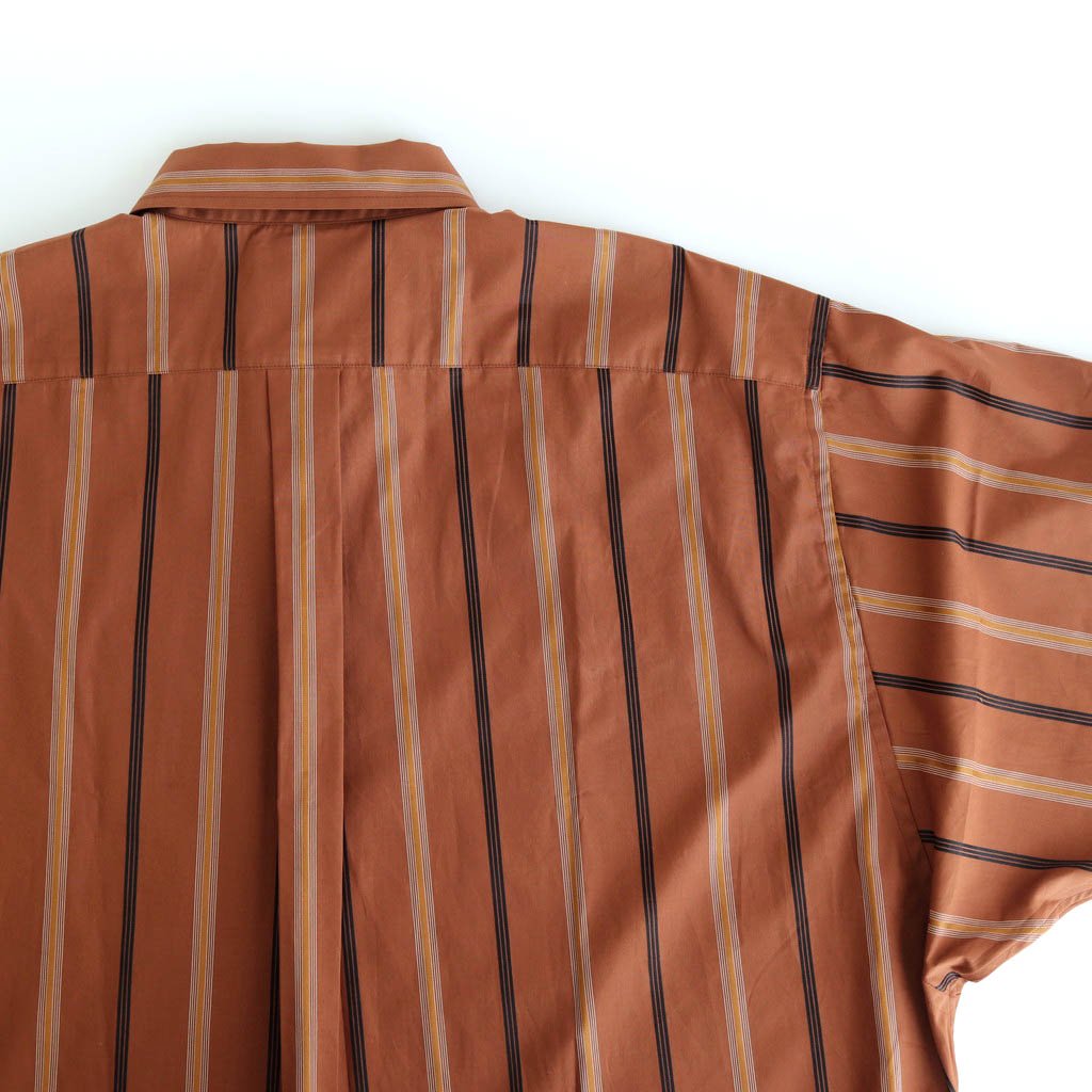 條紋大襯衫#BROWN [SC2020-SH08]