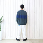 線條衛衣#灰/海軍藍 [20AW-FS-45]