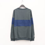 線條衛衣#灰/海軍藍 [20AW-FS-45]