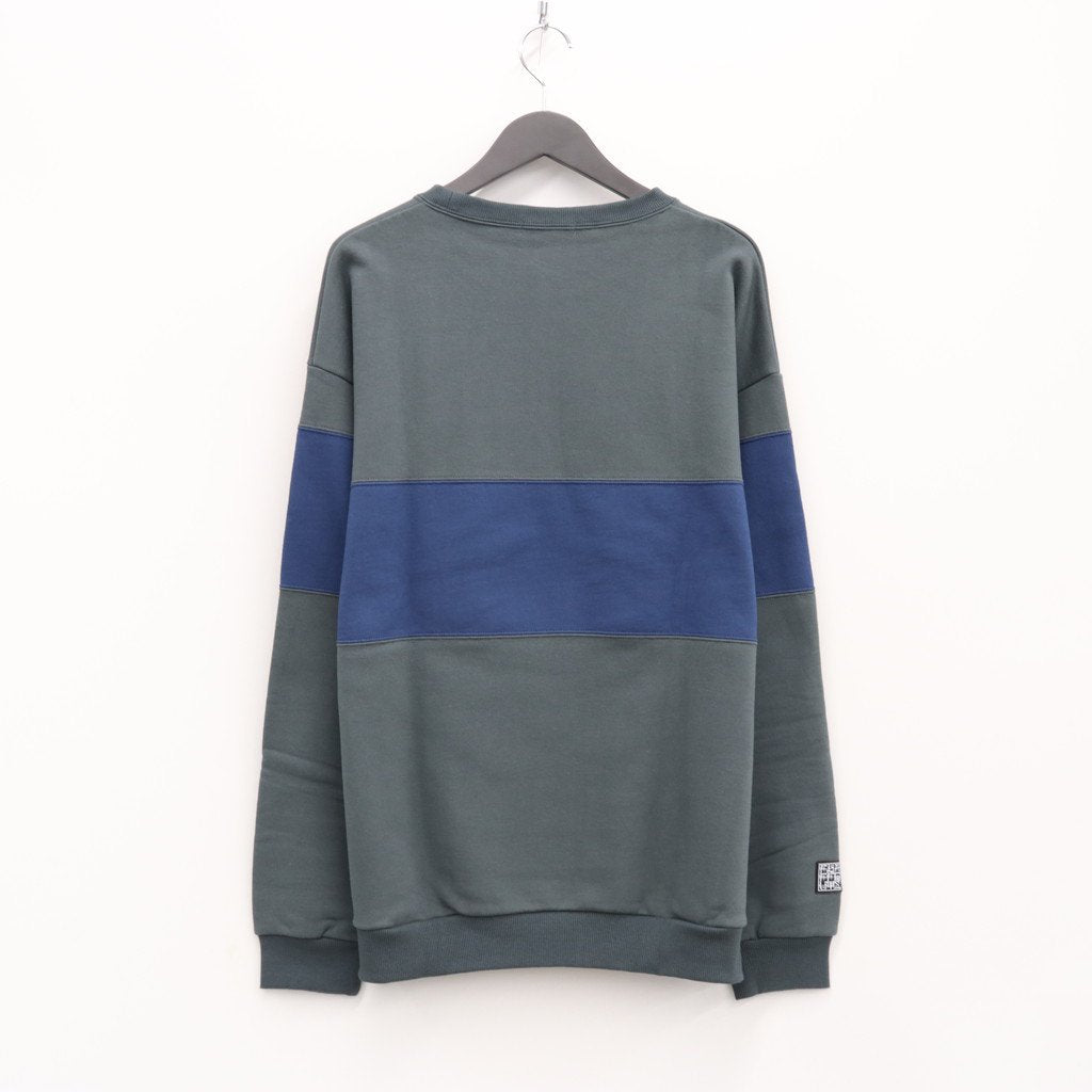 線條衛衣#灰/海軍藍 [20AW-FS-45]