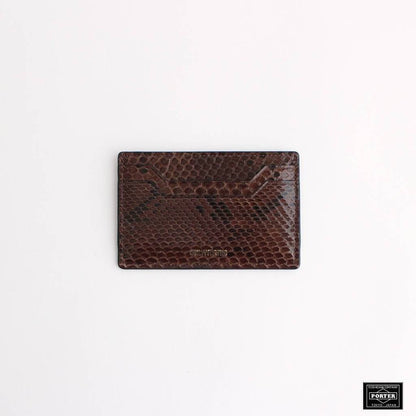 PYTHON CARD CASE #BROWN [20FW-WMA-CC01]