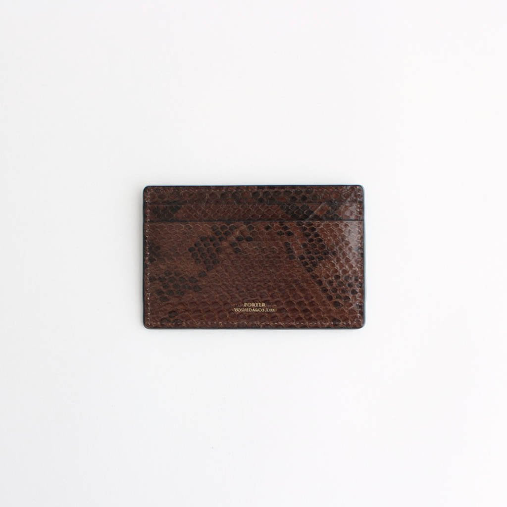 WACKO MARIA | ワコマリア PYTHON CARD CASE #BROWN [20FW-WMA-CC01