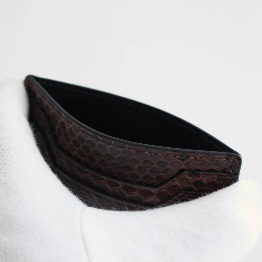 PYTHON CARD CASE #BROWN [20FW-WMA-CC01]