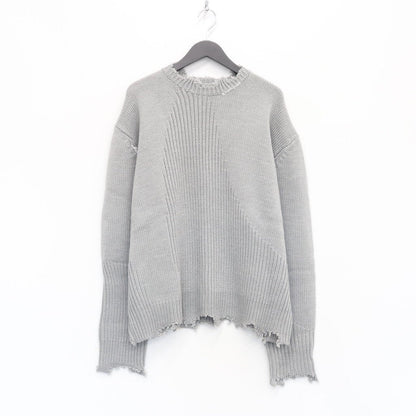 ARC SCULPTURE KNIT SWEATER #GRAY [R002-027]