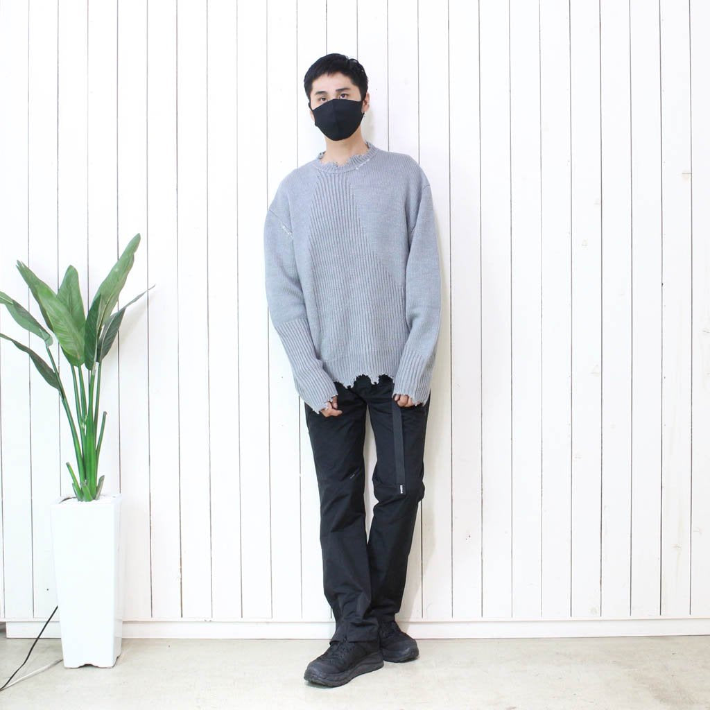 ARC SCULPTURE KNIT SWEATER #GRAY [R002-027]