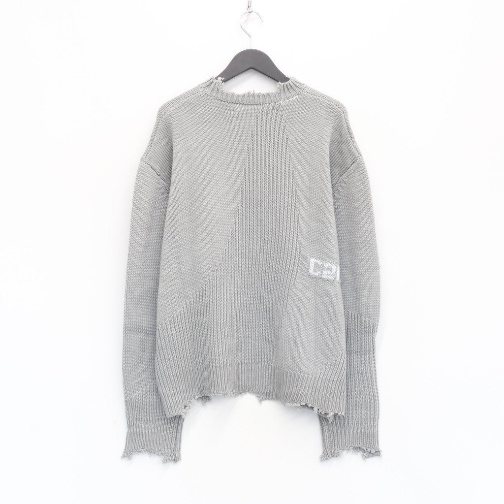 ARC SCULPTURE KNIT SWEATER #GRAY [R002-027]