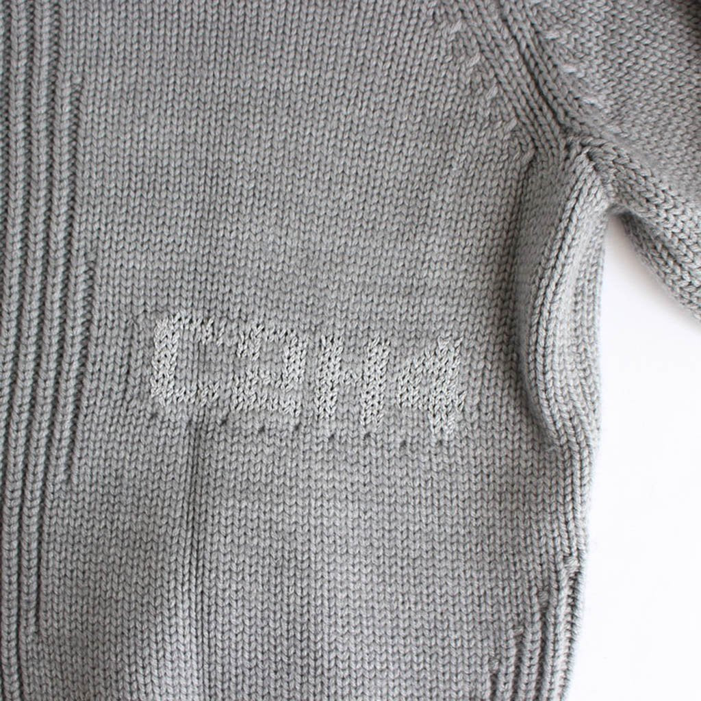 ARC SCULPTURE KNIT SWEATER #GRAY [R002-027]