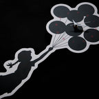 WALL CLOCK FLYING BALLOONS #WHITE [ 20SC-BR-OT-06]