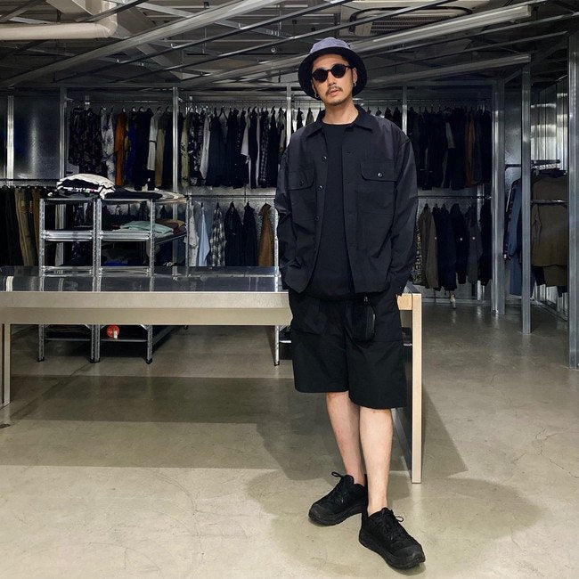 3LAYER UTILITY SHIRTS #BLACK [20AW-FS-12]