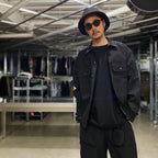 3LAYER UTILITY SHIRTS #BLACK [20AW-FS-12]