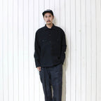 3LAYER UTILITY SHIRTS #BLACK [20AW-FS-12]