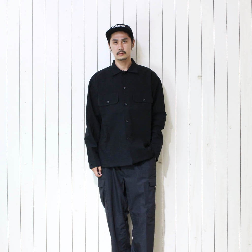 3LAYER UTILITY SHIRTS #BLACK [20AW-FS-12]