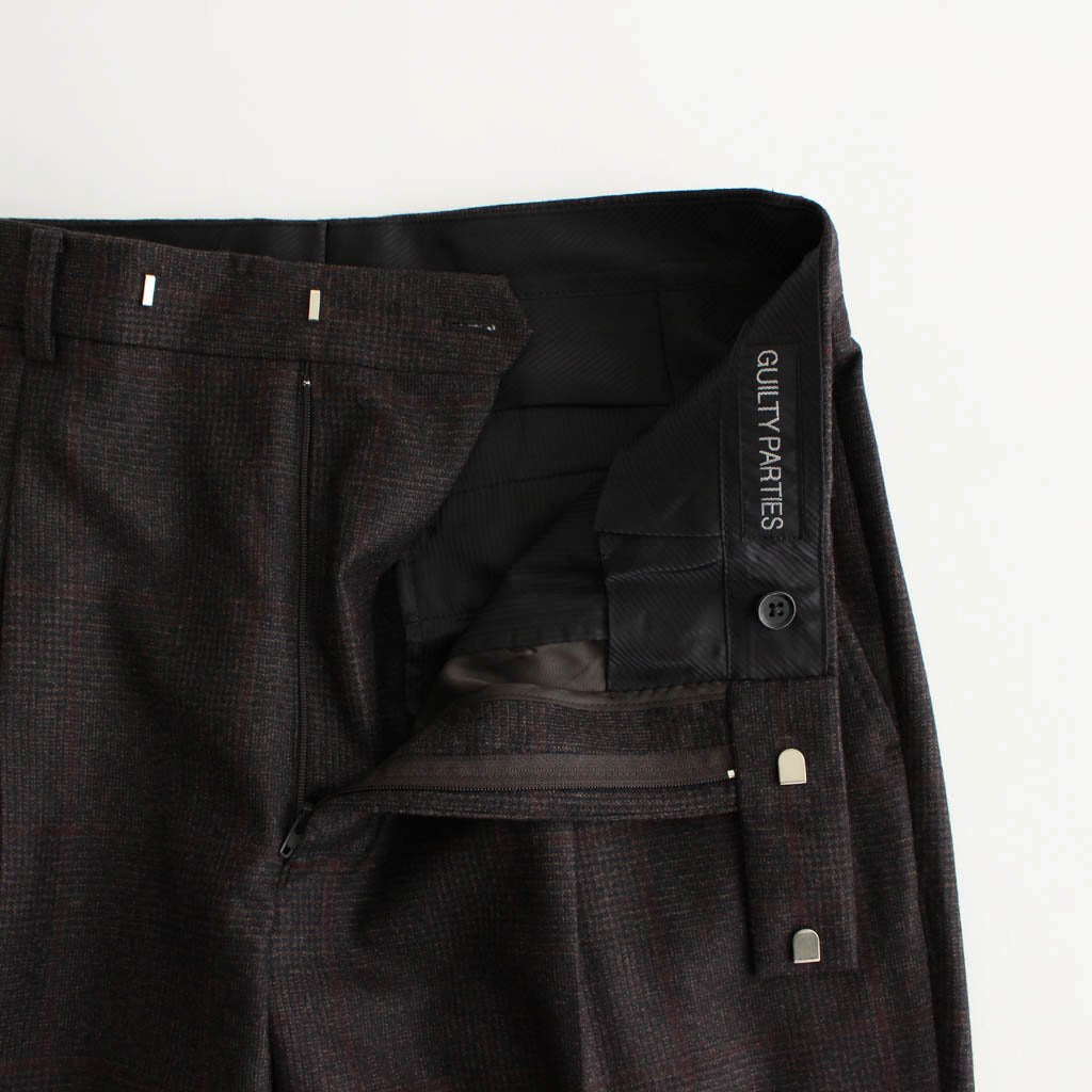 WACKO MARIA | ワコマリア PLEATED TROUSERS (TYPE 2) #BROWN [20FW-WMP-TR07]