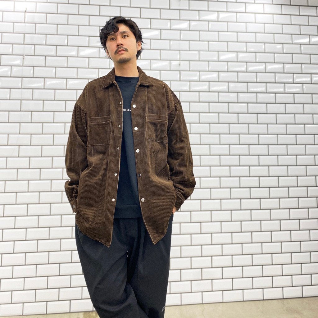 F-LAGSTUF-F | フラグスタフ CORDS COACH SHIRTS JKT #BROWN [20AW-FS-27] –  cocorozashi