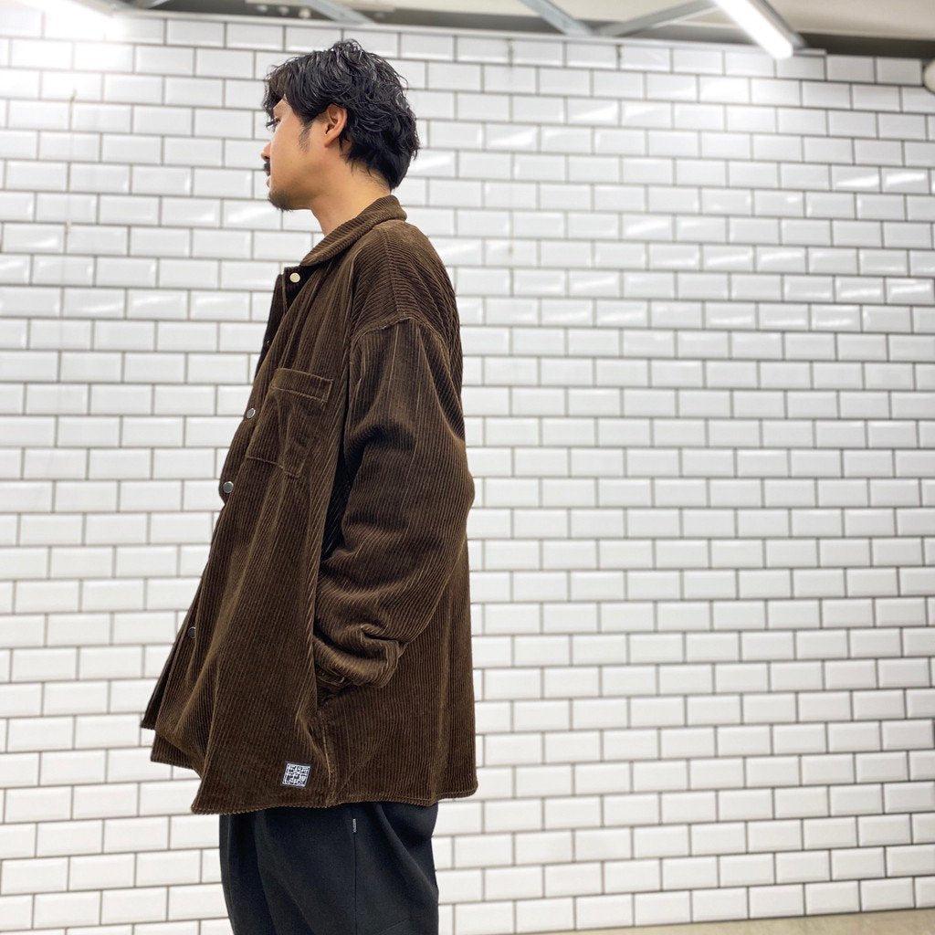 燈芯絨教練襯衫 JKT #棕色 [20AW-FS-27]