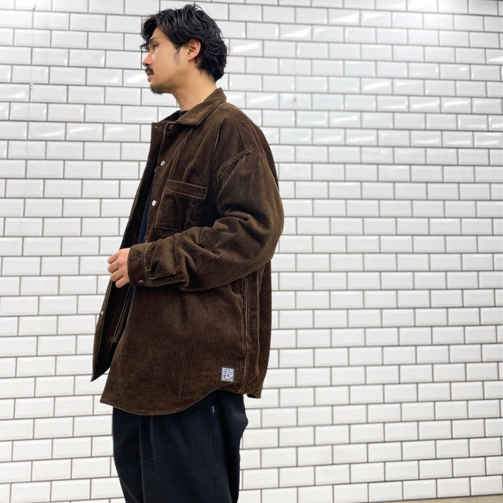 燈芯絨教練襯衫 JKT #棕色 [20AW-FS-27]