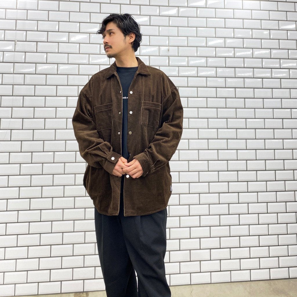 燈芯絨教練襯衫 JKT #棕色 [20AW-FS-27]