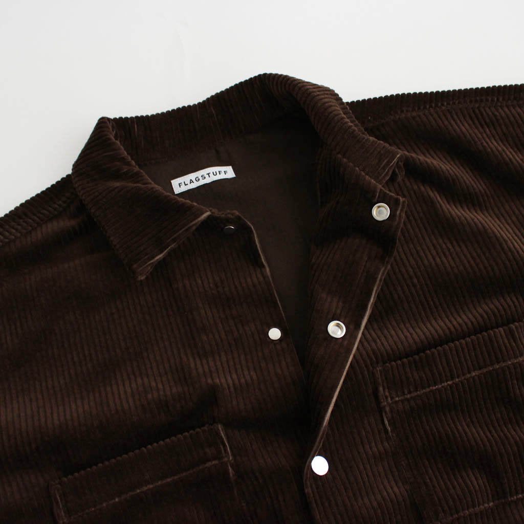 F-LAGSTUF-F | フラグスタフ CORDS COACH SHIRTS JKT #BROWN [20AW-FS 