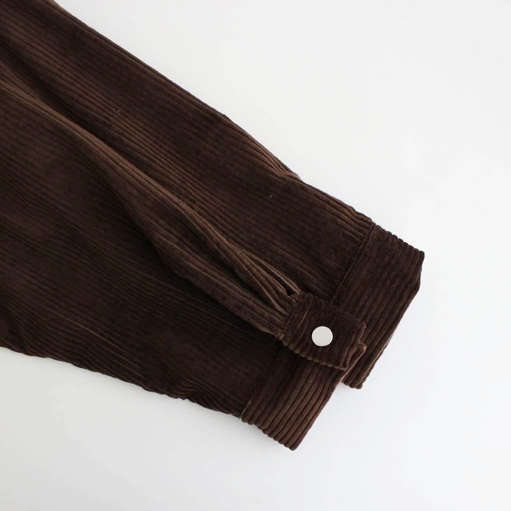 F-LAGSTUF-F | フラグスタフ CORDS COACH SHIRTS JKT #BROWN [20AW-FS 