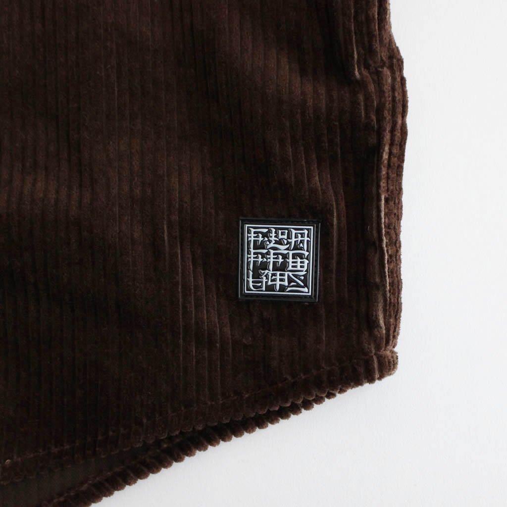 燈芯絨教練襯衫 JKT #棕色 [20AW-FS-27]